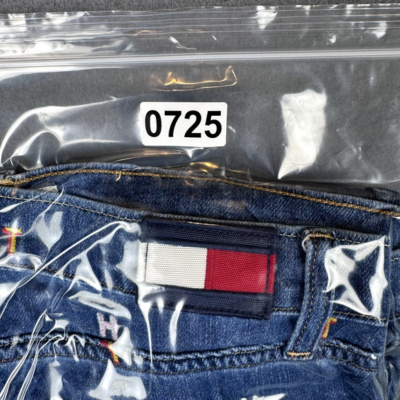 Tommy Hilfiger Denim Jeans Size 8 Embroidered Pattern T H Boyfriend Copain - Picture 12 of 12